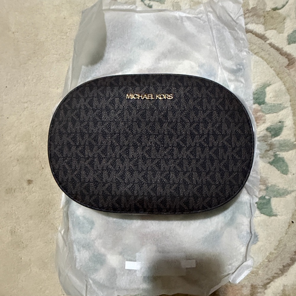 Michael Kors Black Monogram crossbody
